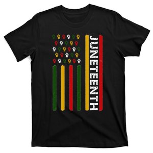 Juneteenth Flag With Fists T-Shirt