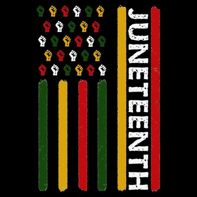 Juneteenth Flag With Fists T-Shirt