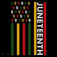 Juneteenth Flag With Fists Cooling Performance Long Sleeve Crew