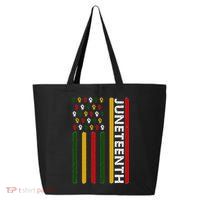 Juneteenth Flag With Fists 25L Jumbo Tote