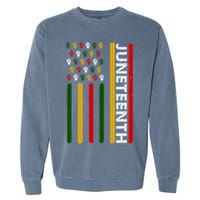 Juneteenth Flag With Fists Garment-Dyed Sweatshirt