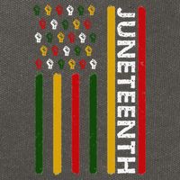 Juneteenth Flag With Fists Cotton Canvas Backpack