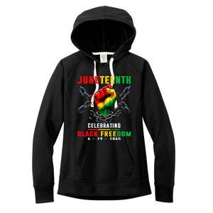 Juneteenth For Women Celebrate Black Freedom 1865 Women's Fleece Hoodie