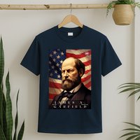 James Garfield 20th President Of The United States Portrait T-Shirt