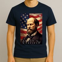James Garfield 20th President Of The United States Portrait T-Shirt