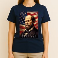 James Garfield 20th President Of The United States Portrait T-Shirt