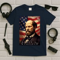 James Garfield 20th President Of The United States Portrait T-Shirt