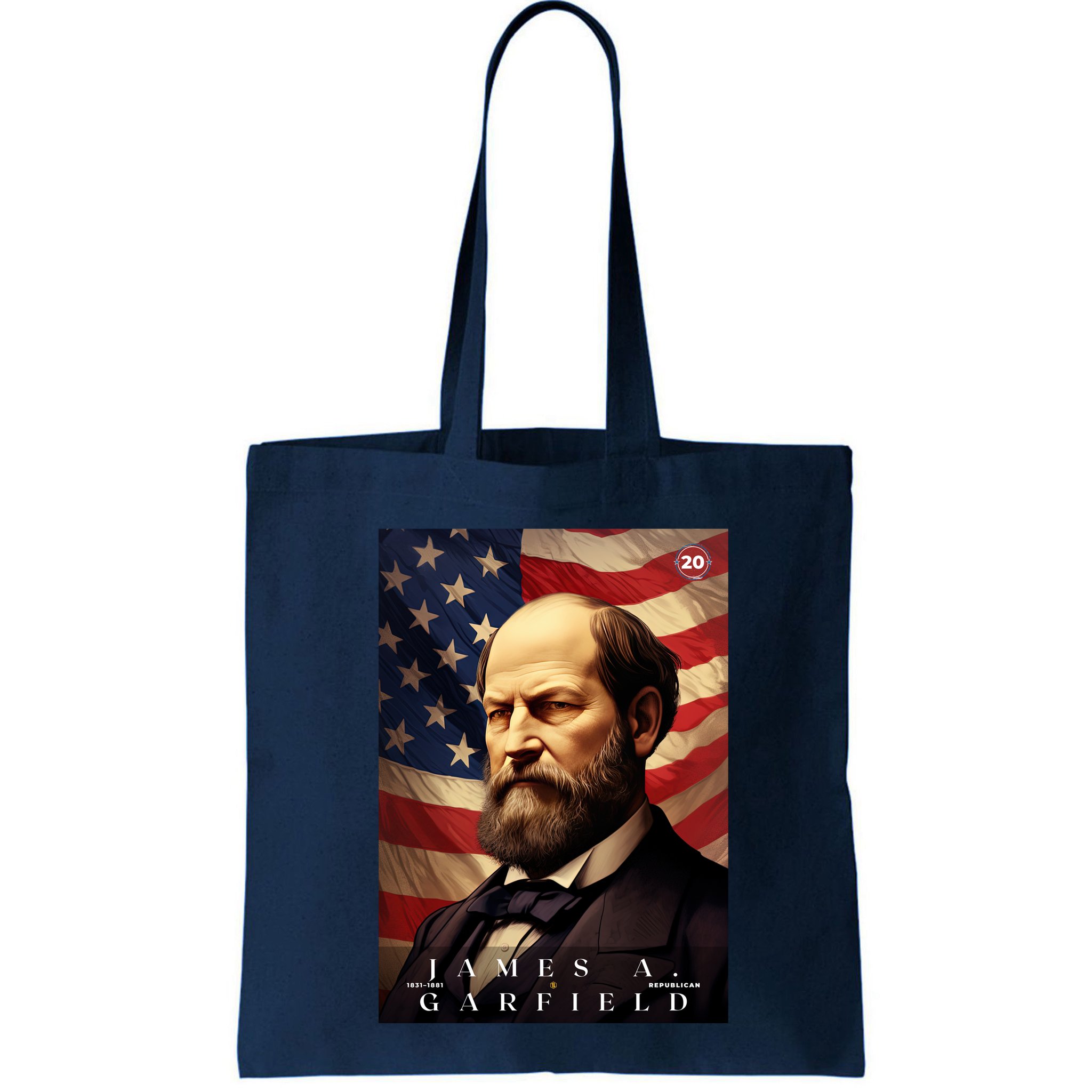 James Garfield 20th President Of The United States Portrait Bag