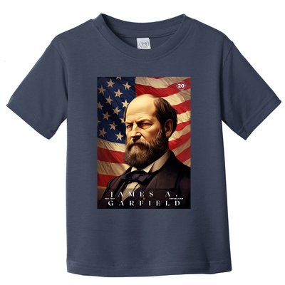 James Garfield 20th President Of The United States Portrait Toddler T-Shirt