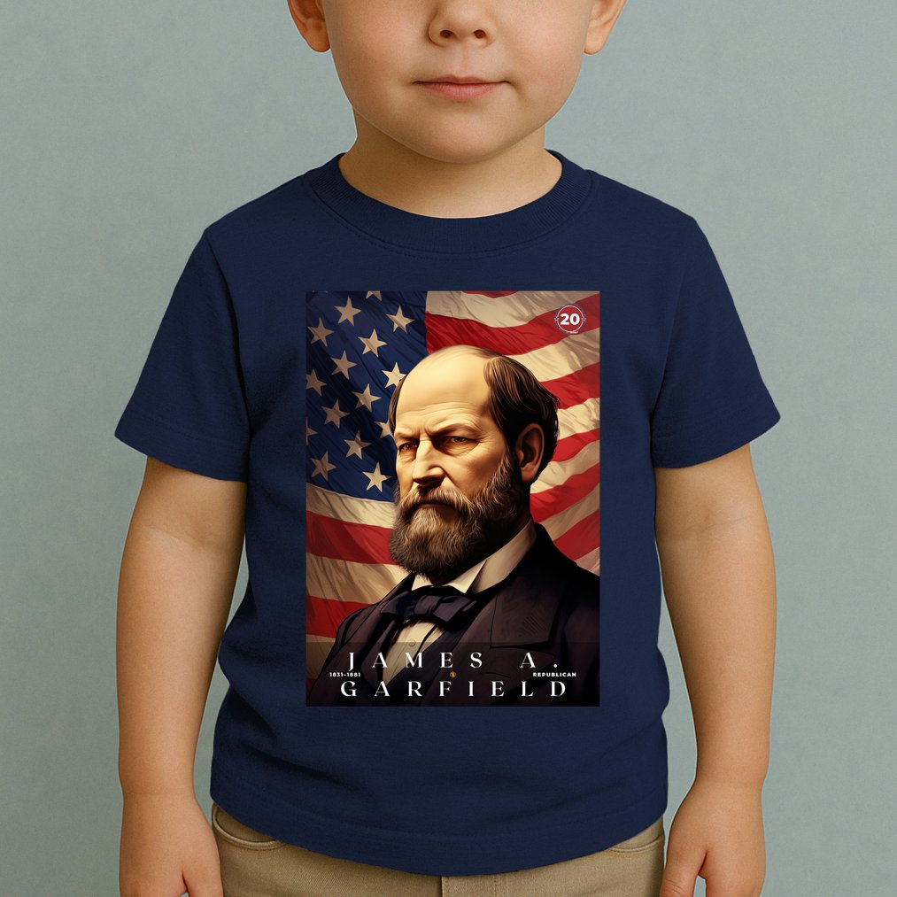 James Garfield 20th President Of The United States Portrait Toddler T-Shirt