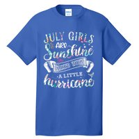 July Girls Are Sunshine Mixed Little Hurricane Gift Tall T-Shirt