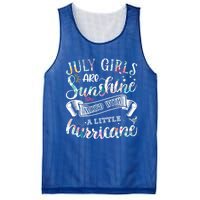 July Girls Are Sunshine Mixed Little Hurricane Gift Mesh Reversible Basketball Jersey Tank