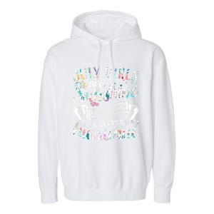 July Girls Are Sunshine Mixed Little Hurricane Gift Garment-Dyed Fleece Hoodie