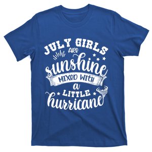 July Girls Are Sunshine Mixed Little Hurricane Great Gift T-Shirt