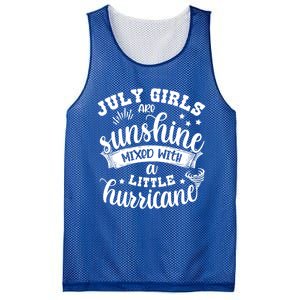 July Girls Are Sunshine Mixed Little Hurricane Great Gift Mesh Reversible Basketball Jersey Tank