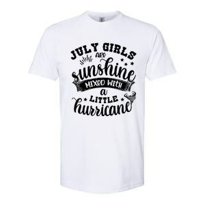 July Girls Are Sunshine Mixed Little Hurricane Great Gift Softstyle CVC T-Shirt