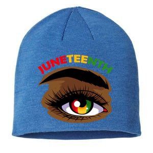 Juneteenth Gift African American Black History Pride 1865 Cool Gift Sustainable Beanie