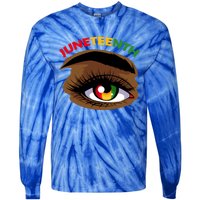 Juneteenth Gift African American Black History Pride 1865 Cool Gift Tie-Dye Long Sleeve Shirt