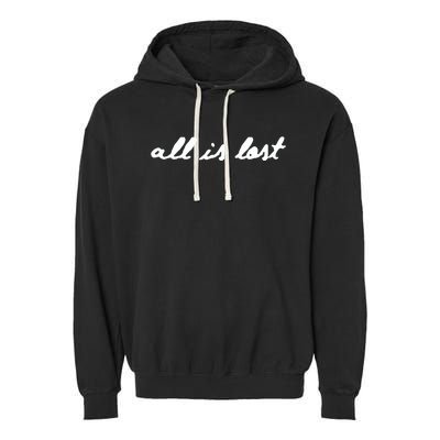 Johnny Goth All Is Lost Skull Garment-Dyed Fleece Hoodie