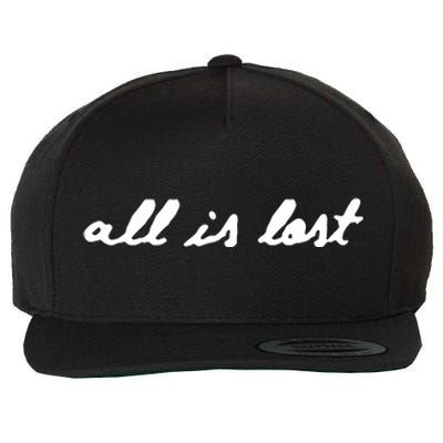 Johnny Goth All Is Lost Skull Wool Snapback Cap