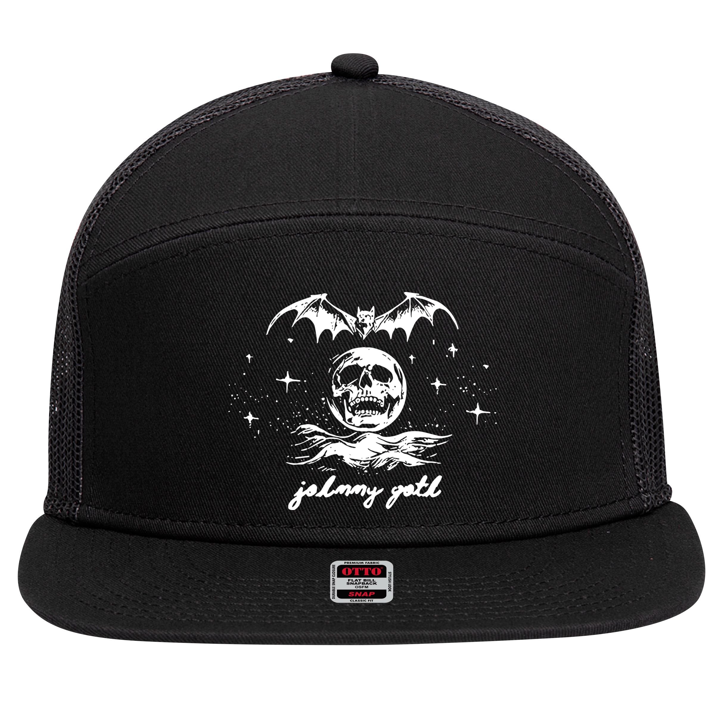 Johnny Goth All Is Lost 7 Panel Mesh Trucker Snapback Hat