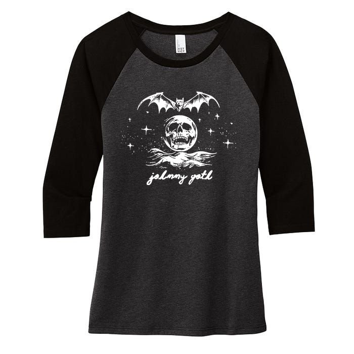 Johnny Goth All Is Lost Women's Tri-Blend 3/4-Sleeve Raglan Shirt