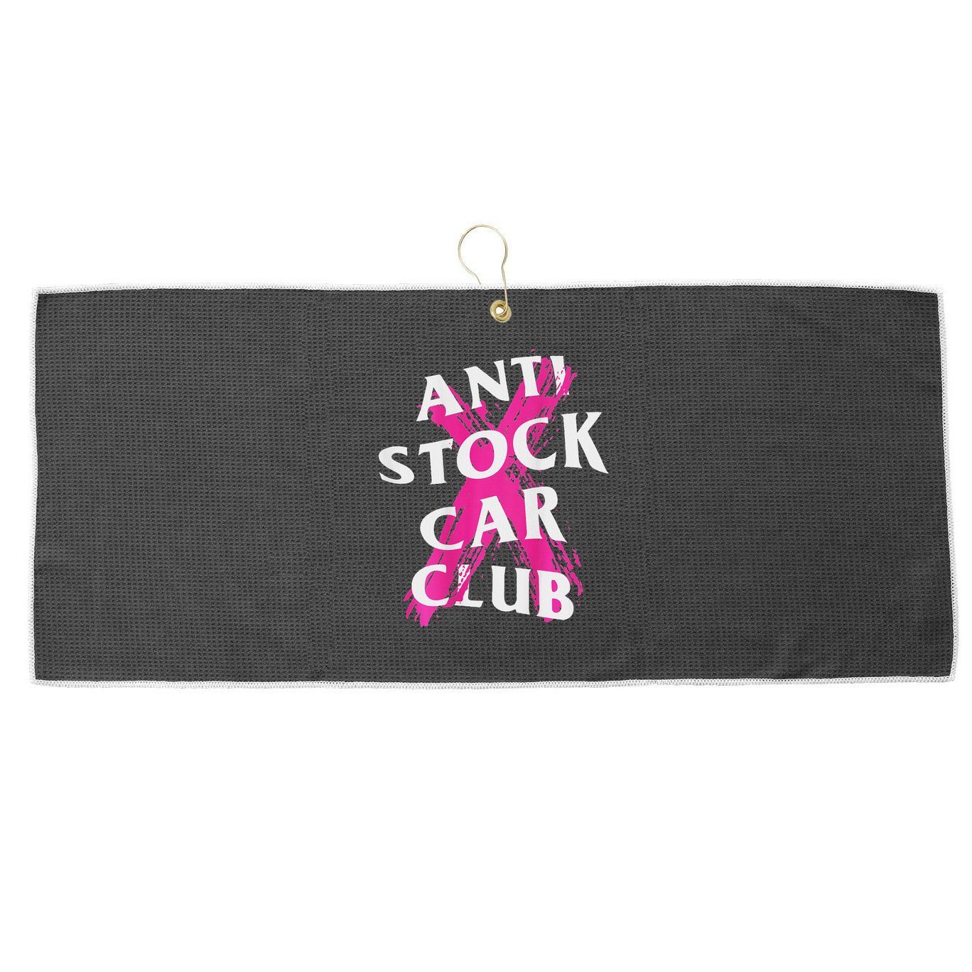 Jdm Goods Anti Stock Car Club Canceled Logo Large Microfiber Waffle Golf Towel
