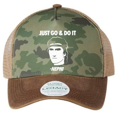 Just Go And Do It Nephi Funny Mormon Lds Missionary Gift Legacy Tie Dye Trucker Hat