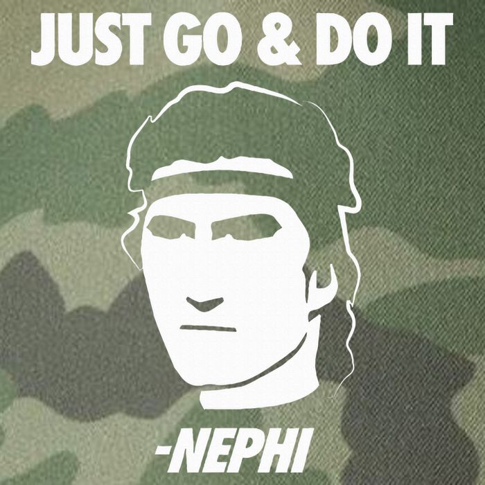 Just Go And Do It Nephi Funny Mormon Lds Missionary Gift Legacy Tie Dye Trucker Hat