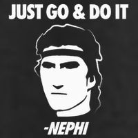 Just Go And Do It Nephi Funny Mormon Lds Missionary Gift Garment-Dyed Fleece Hoodie