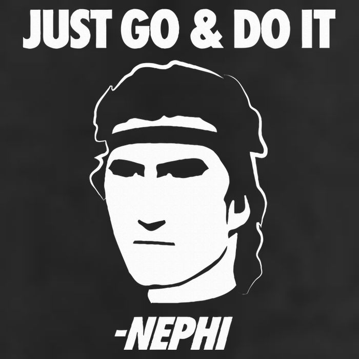 Just Go And Do It Nephi Funny Mormon Lds Missionary Gift Garment-Dyed Fleece Hoodie