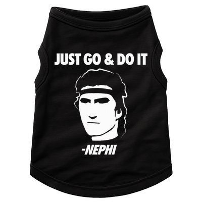 Just Go And Do It Nephi Funny Mormon Lds Missionary Gift Doggie Tank