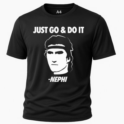 Just Go And Do It Nephi Funny Mormon Lds Missionary Gift Cooling Performance Crew T-Shirt