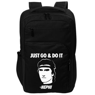 Just Go And Do It Nephi Funny Mormon Lds Missionary Gift Impact Tech Backpack