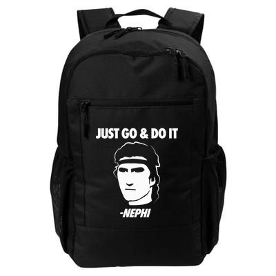 Just Go And Do It Nephi Funny Mormon Lds Missionary Gift Backpack