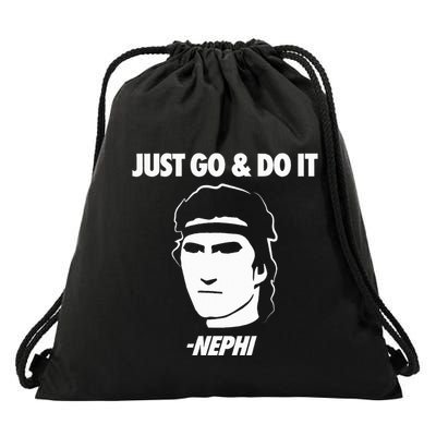 Just Go And Do It Nephi Funny Mormon Lds Missionary Gift Drawstring Bag