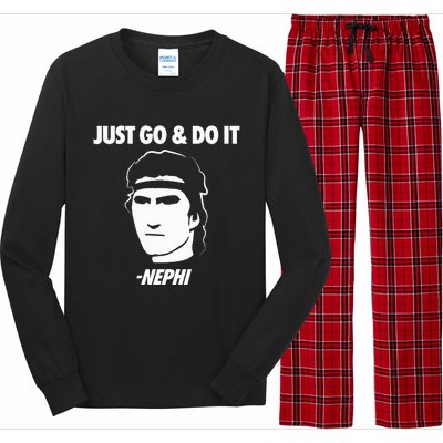 Just Go And Do It Nephi Funny Mormon Lds Missionary Gift Long Sleeve Pajama Set