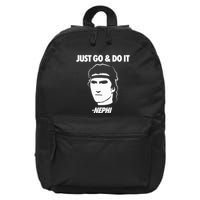 Just Go And Do It Nephi Funny Mormon Lds Missionary Gift 16 in Basic Backpack