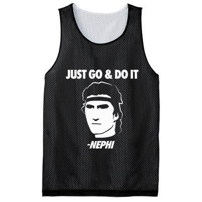 Just Go And Do It Nephi Funny Mormon Lds Missionary Gift Mesh Reversible Basketball Jersey Tank