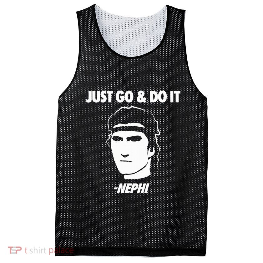 Just Go And Do It Nephi Funny Mormon Lds Missionary Gift Mesh Reversible Basketball Jersey Tank