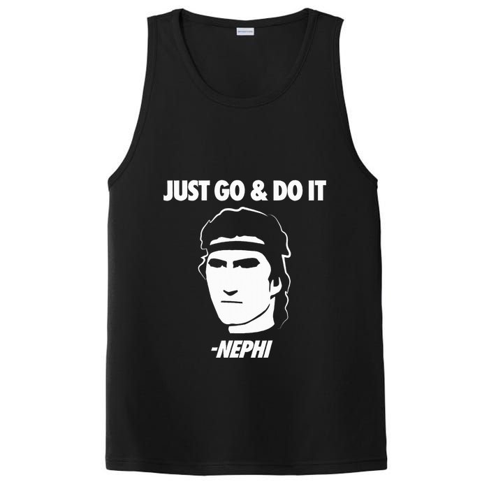 Just Go And Do It Nephi Funny Mormon Lds Missionary Gift PosiCharge Competitor Tank