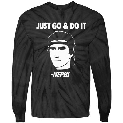 Just Go And Do It Nephi Funny Mormon Lds Missionary Gift Tie-Dye Long Sleeve Shirt