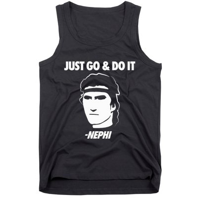 Just Go And Do It Nephi Funny Mormon Lds Missionary Gift Tank Top