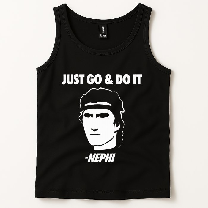 Just Go And Do It Nephi Funny Mormon Lds Missionary Gift Tank Top