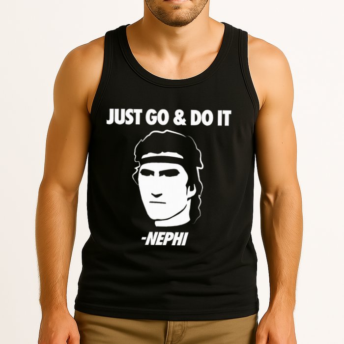 Just Go And Do It Nephi Funny Mormon Lds Missionary Gift Tank Top