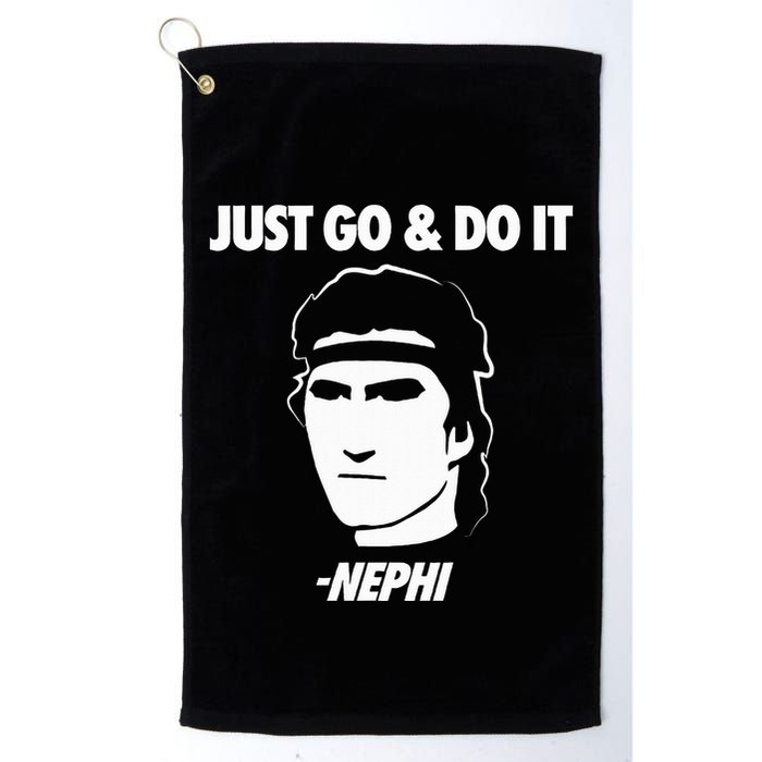 Just Go And Do It Nephi Funny Mormon Lds Missionary Gift Golf Towel