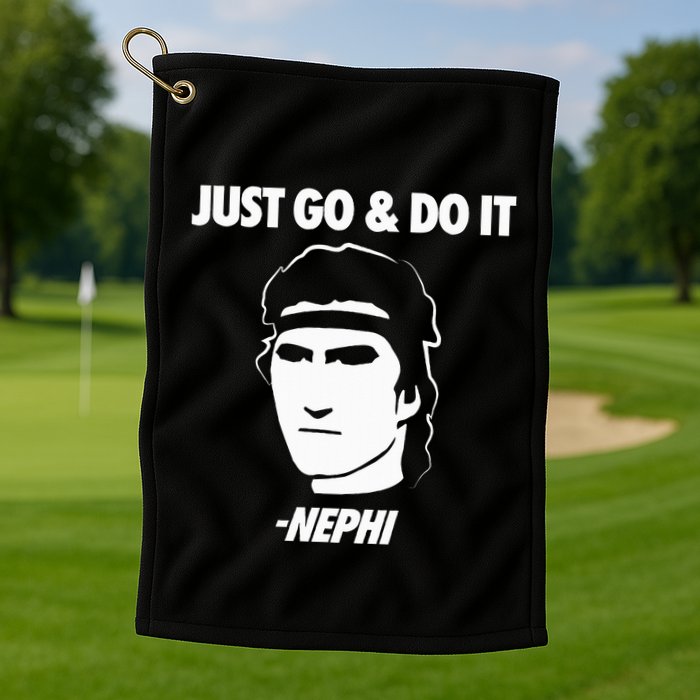 Just Go And Do It Nephi Funny Mormon Lds Missionary Gift Golf Towel