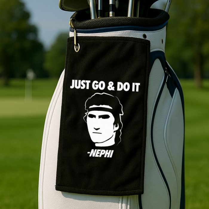 Just Go And Do It Nephi Funny Mormon Lds Missionary Gift Golf Towel