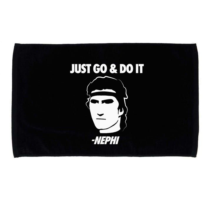 Just Go And Do It Nephi Funny Mormon Lds Missionary Gift Microfiber Hand Towel