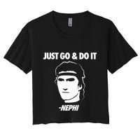 Just Go And Do It Nephi Funny Mormon Lds Missionary Gift Crop Top